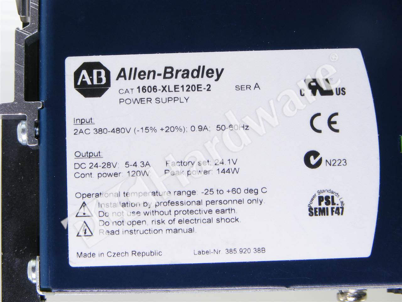 PLC Hardware Allen Bradley 1606XLE120E2 Series A, New Surplus Open