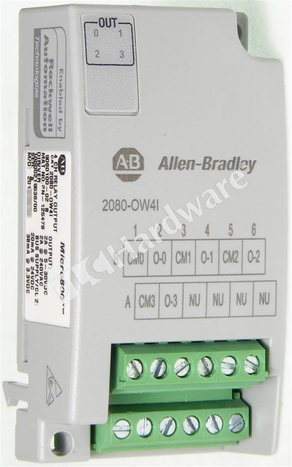 PLC Hardware AllenBradley 2080OW4I Micro800 4Channel Relay Output