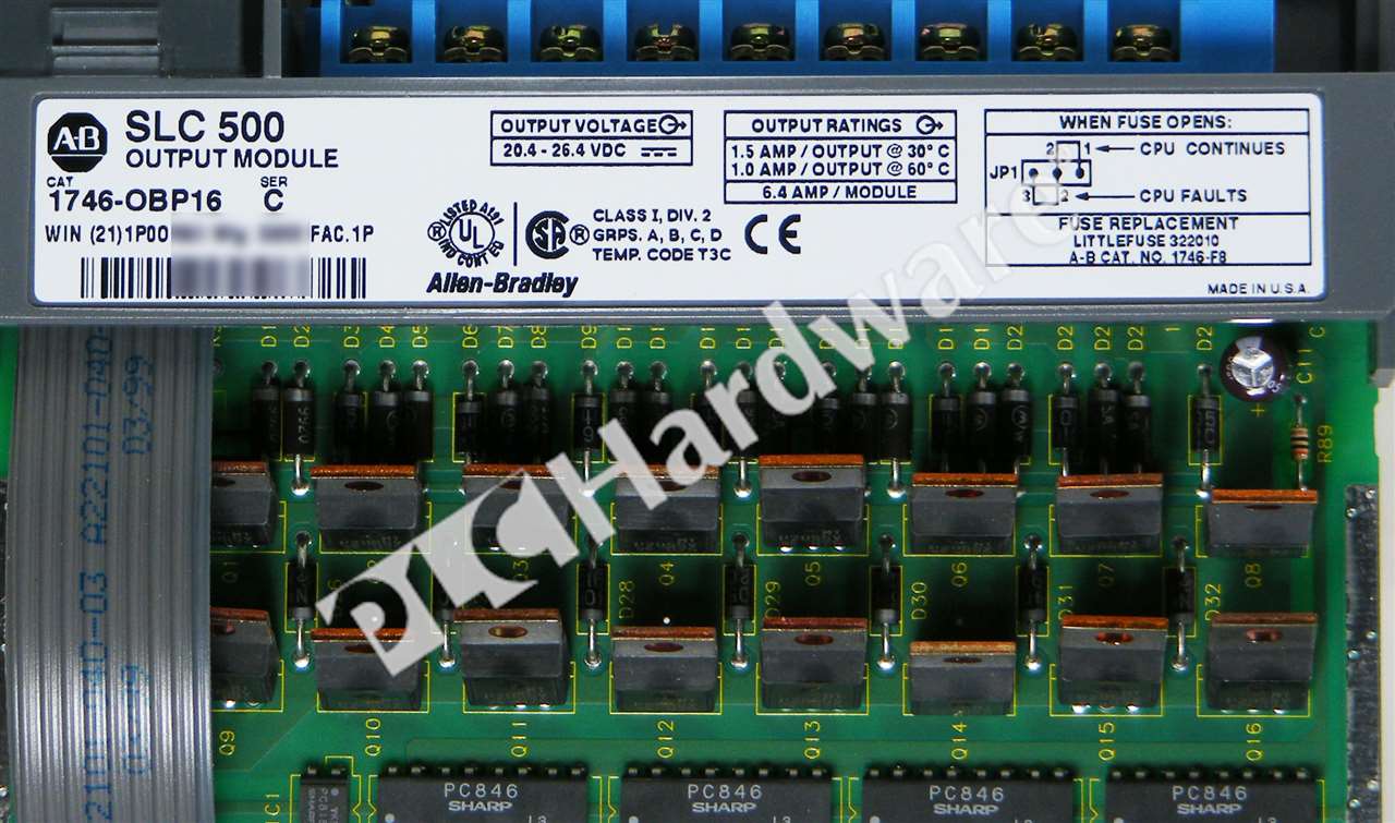 PLC Hardware: Allen-Bradley 1746-OBP16 SLC 500 High Current DC 16
