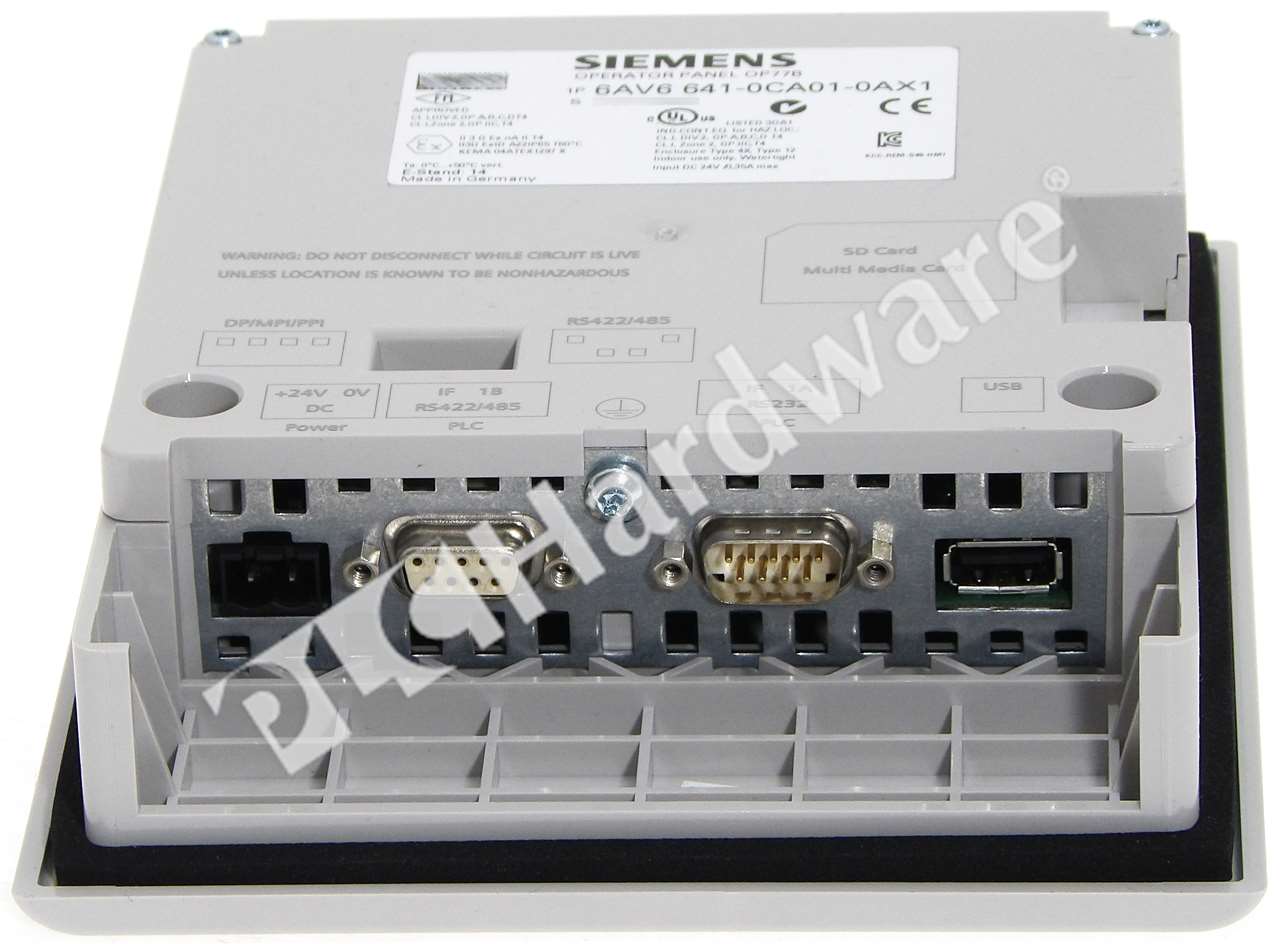 PLC Hardware: Siemens 6AV6641-0CA01-0AX1 SIMATIC OP77B Operator