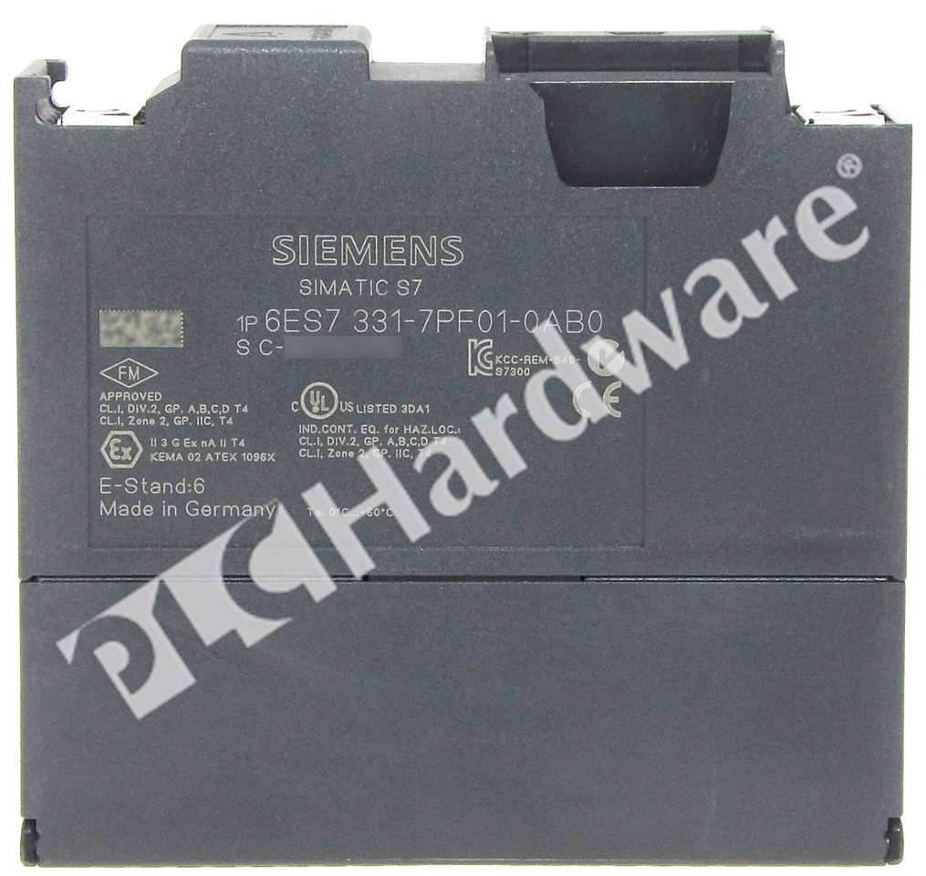 PLC Hardware: Siemens 6ES7331-7PF01-0AB0 SIMATIC S7-300 Analog RTD