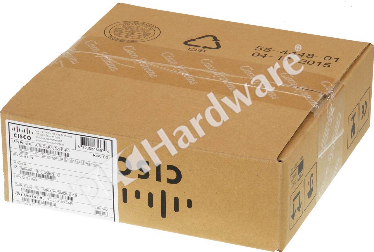 PLC Hardware: Cisco AIR-CAP3602I-E-K9 Aironet 3600i Access Point 802 ...