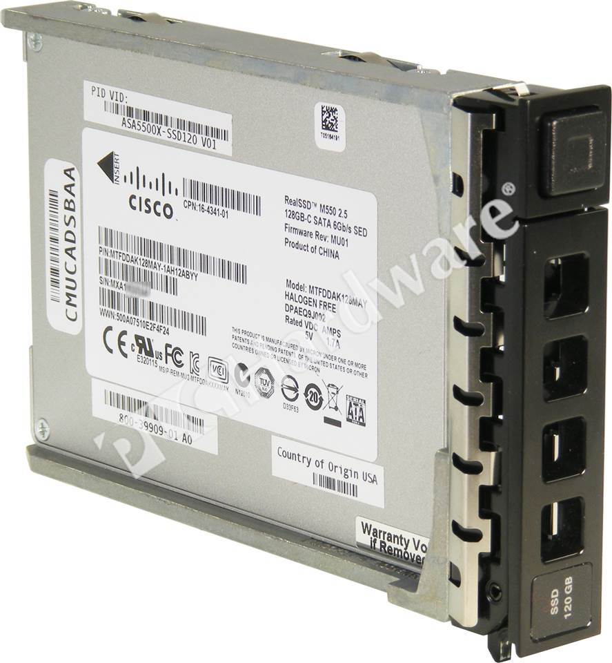 Plc Hardware Cisco Asa5500x Ssd1 Asa 5500 X 1gb Mlc Sed Solid State Drive