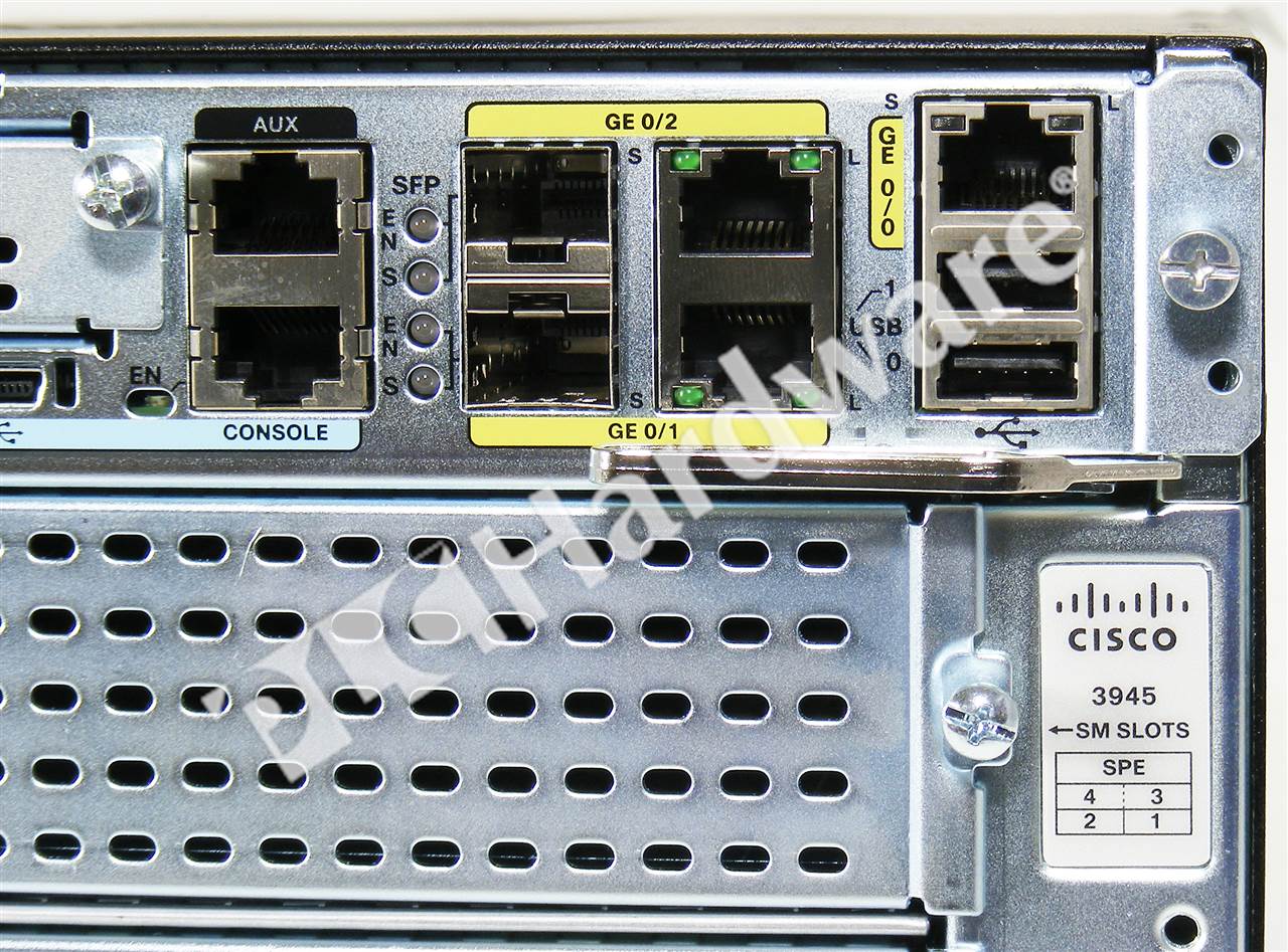 Cisco 3945 Service Module Slots