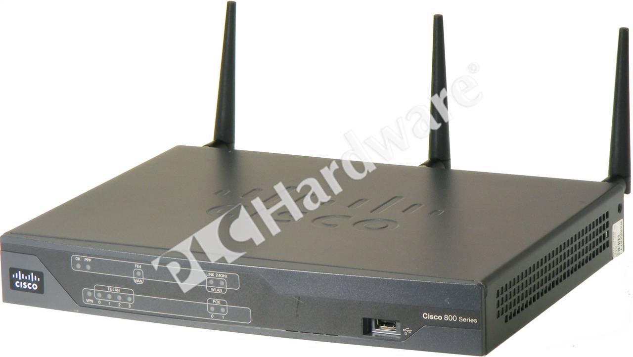 PLC Hardware: Cisco881W-GN-A-K9 Ethernet Security Router, 4-Port