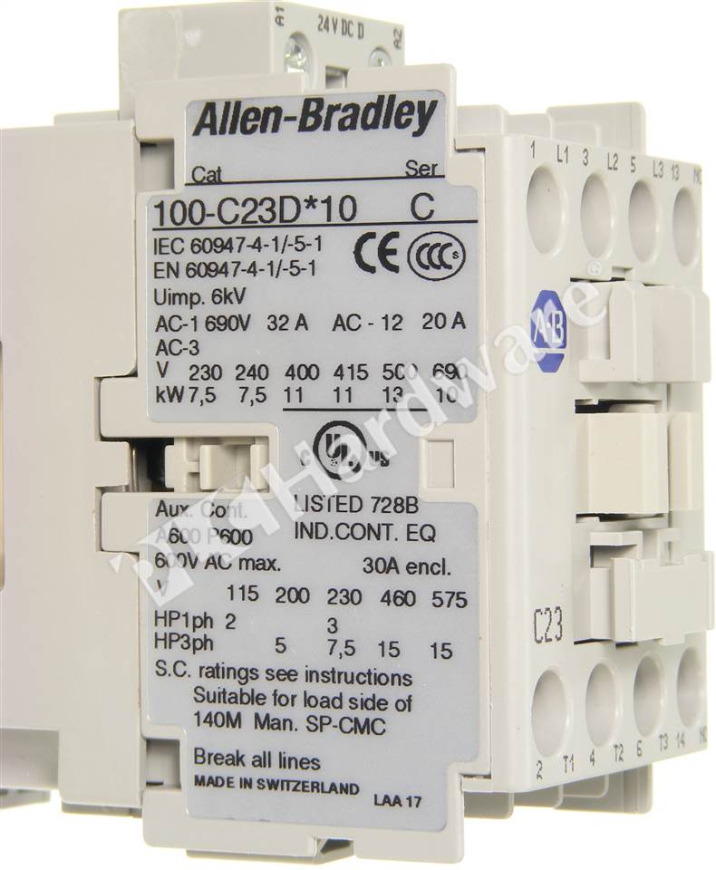 PLC Hardware - Allen Bradley 100-C30EJ10 Series C, Surplus Open