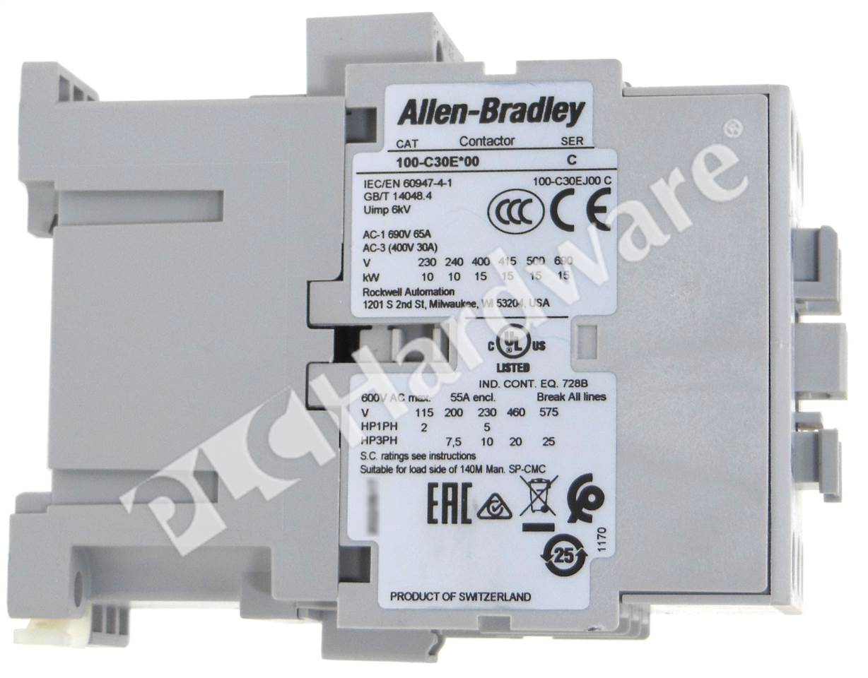 Contactor 100-C30EJ00 Allen-Bradley 24VDC 15kW - Axxa - Motors