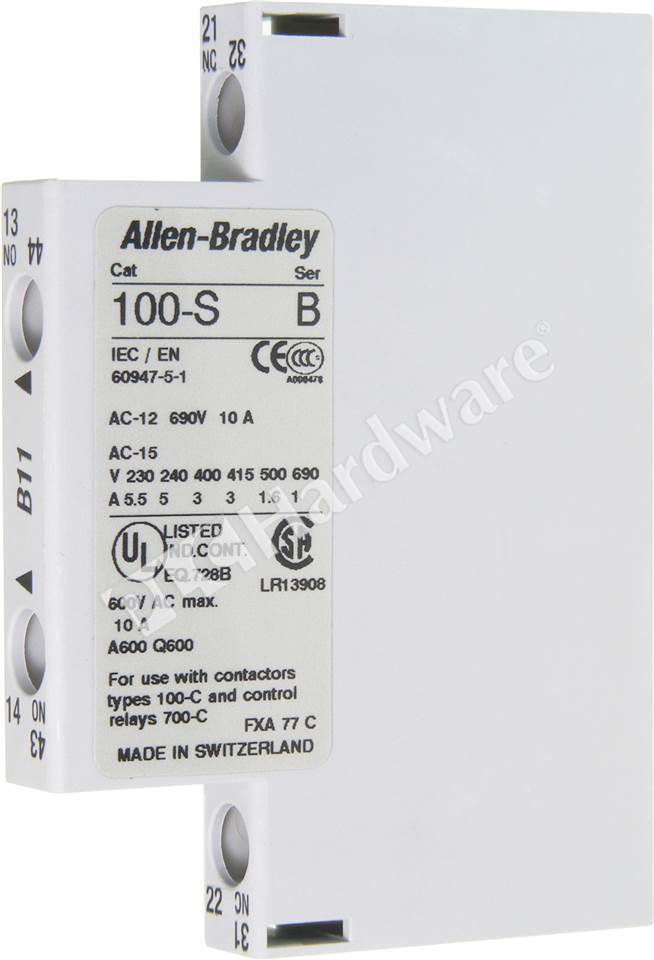 PLC Hardware - Allen Bradley 100-SB11 Series B, Used PLCH Packaging