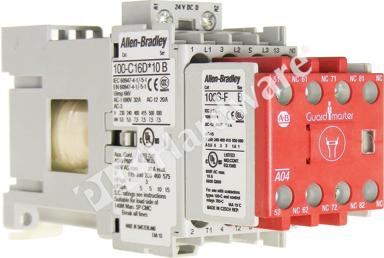 PLC Hardware: Allen-Bradley 100S-C09DJ14C MCS 100S-C Safety Contactor 16A