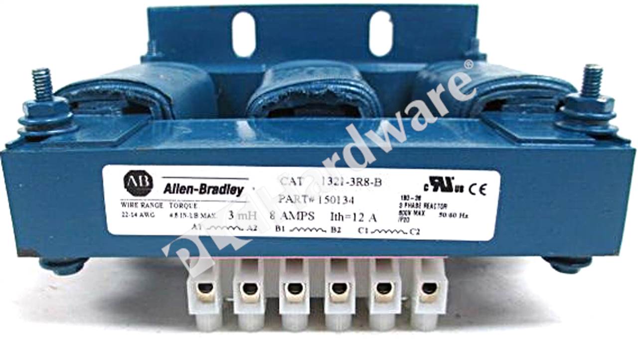 PLC Hardware: Allen-Bradley 1321-3R8-B Line Reactor, 3 Phase, Open, 8A ...