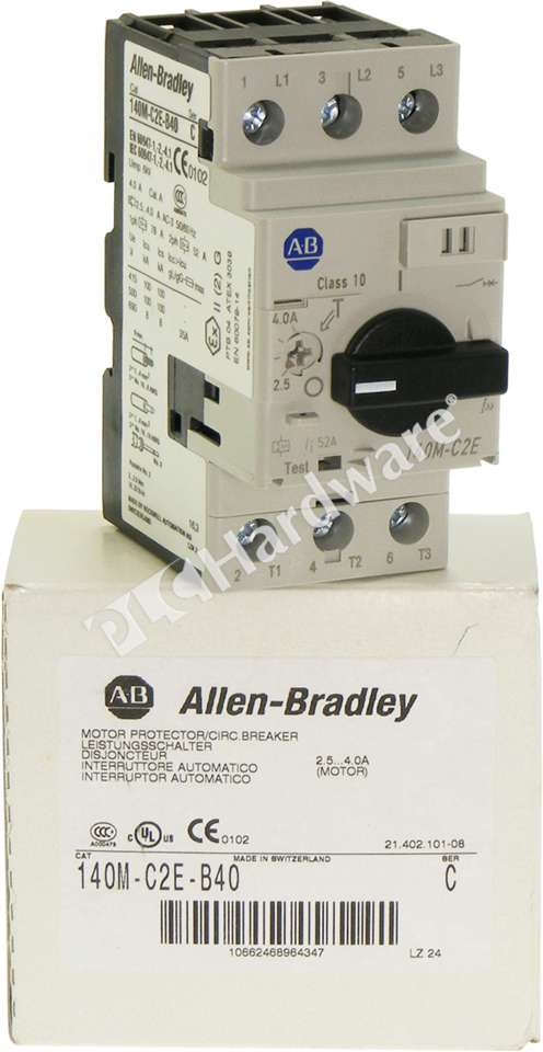 PLC Hardware: Allen-Bradley 140M-C2E-B40 Motor Protection Circuit