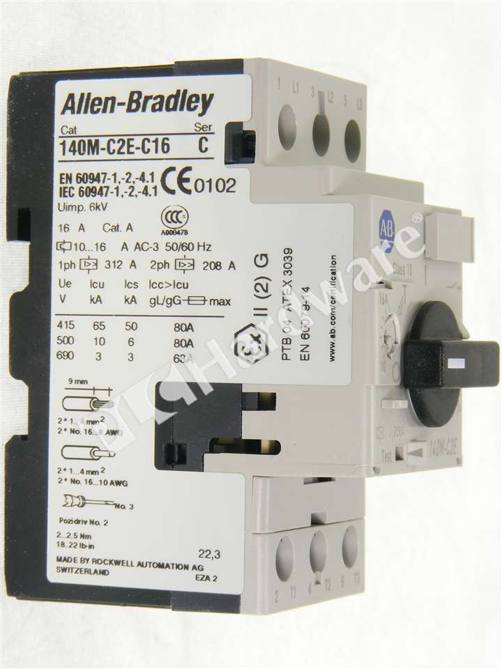 Allen-Bradley Motor Protection Circuit Breaker 7.5kW 16A 100kA