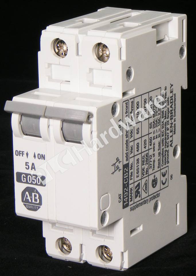 PLC Hardware: Allen-Bradley 1492-CB2G050 Protector/Manual Motor