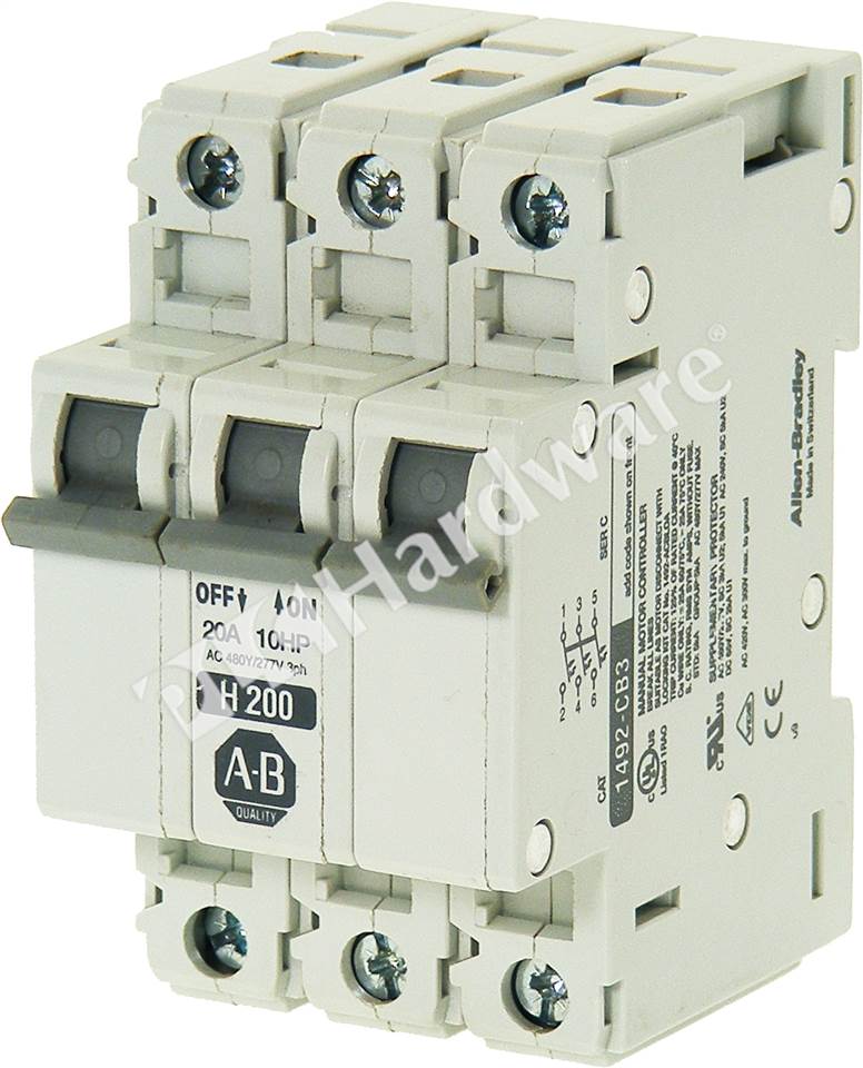 PLC Hardware - Allen Bradley 1492-CB3H200 Series C, Surplus Open