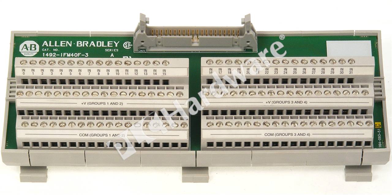 PLC Hardware: Allen-Bradley 1492-IFM40F-3 Digital IFM, 40-P, Feed-Through, 3-W