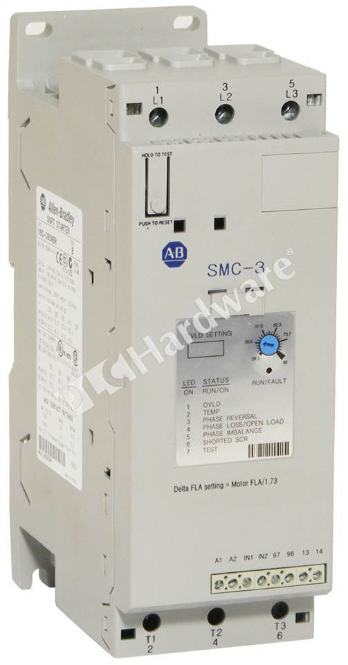 PLC Hardware: Allen-Bradley 150-C85NBR SMC-3 Motor Controller, 85A, 480V AC