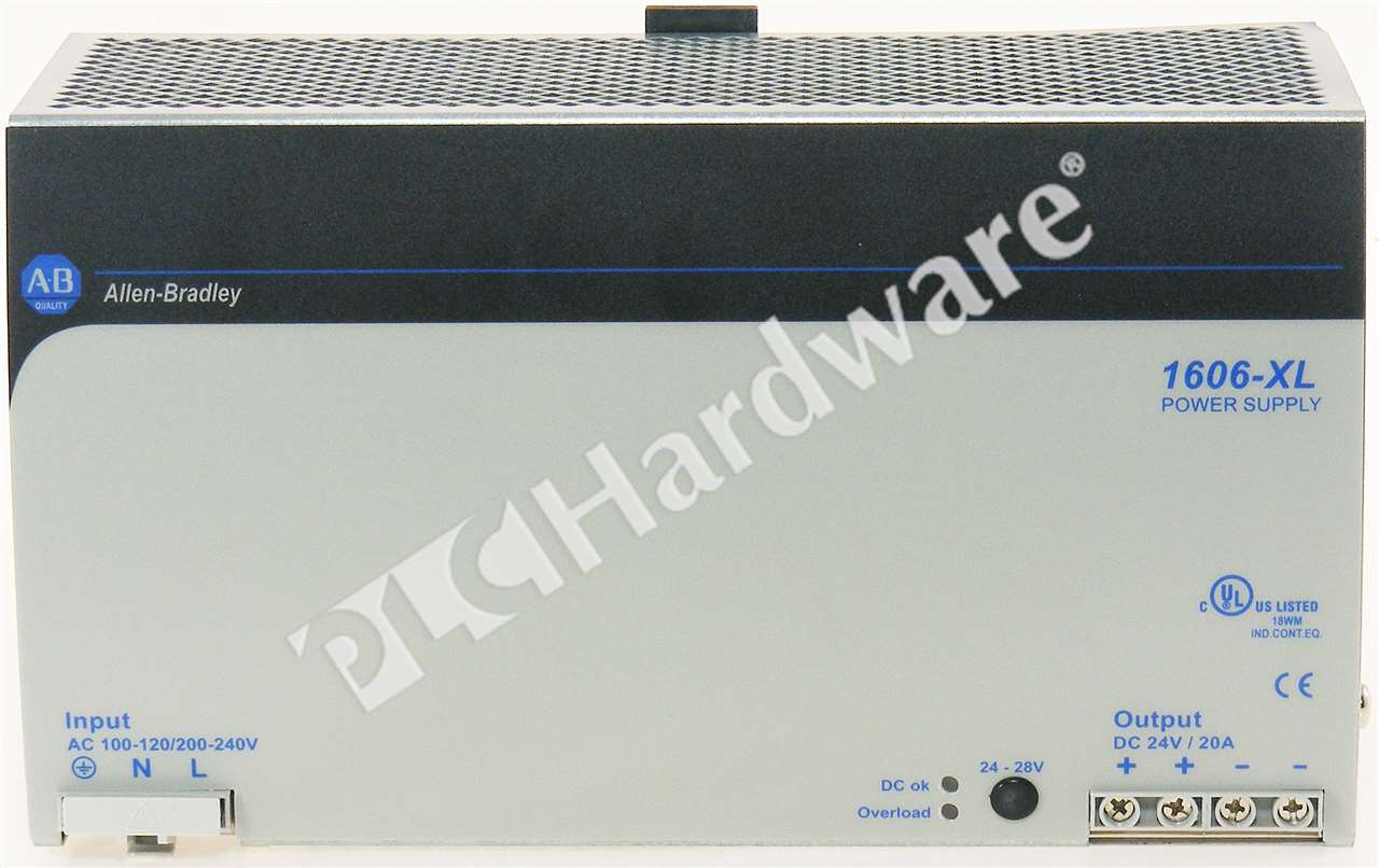 PLC Hardware: Allen-Bradley 1606-XL480EP AC/DC Power Supply 120