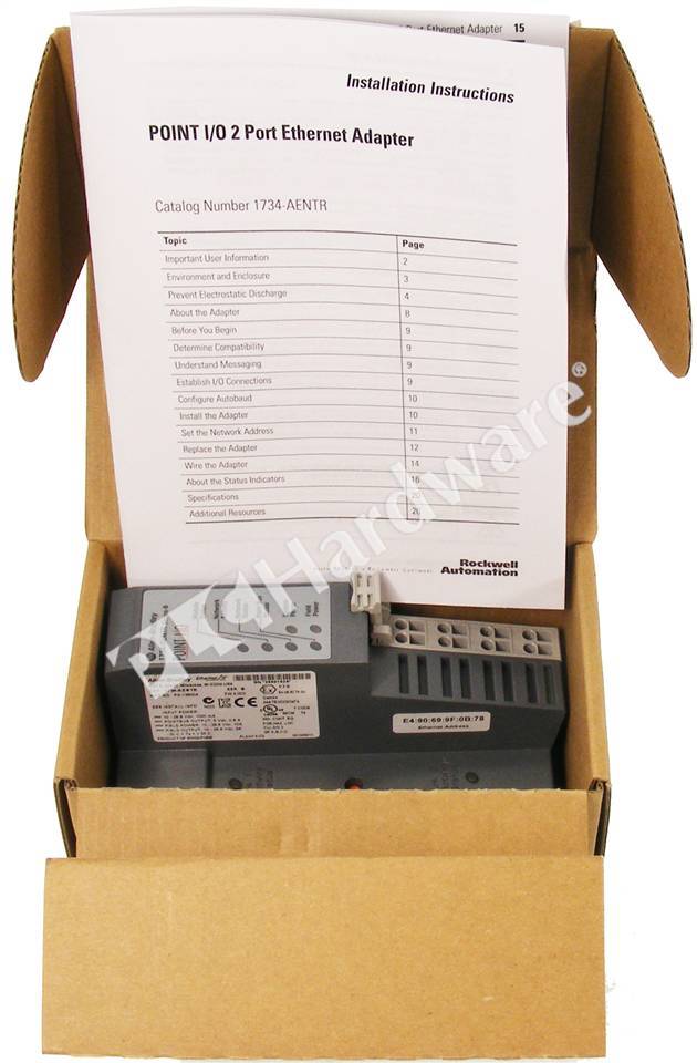 PLC Hardware - Allen Bradley 1734-AENTR Series B, New Factory Open