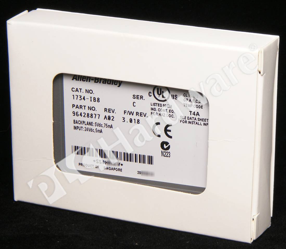 PLC Hardware: Allen-Bradley 1734-IB8 Digital Input Module 24V 8-Ch Sink