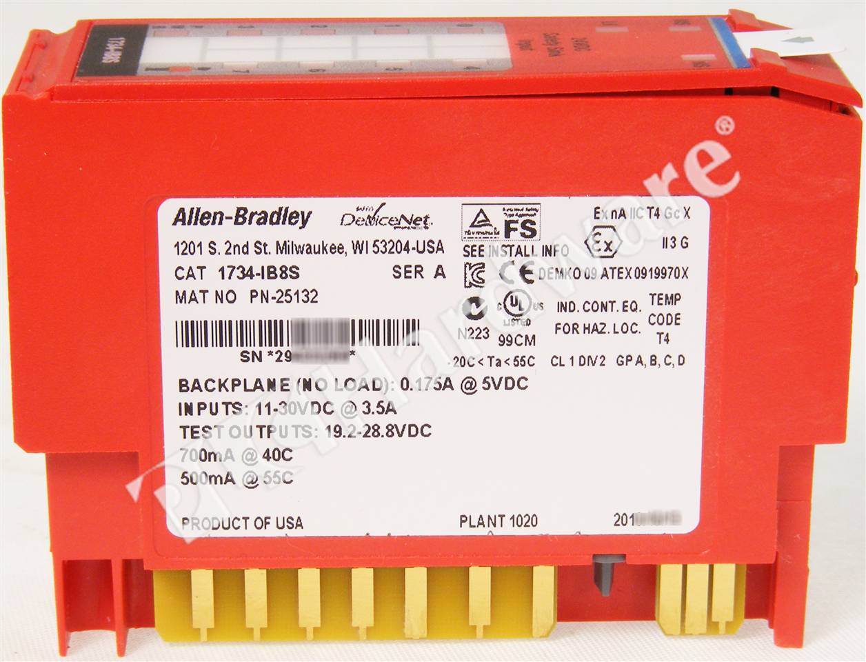 US$ 337.74 - New sealed Allen Bradley 1734-IB8SK POINT Digital Input 24V DC  8-Ch Safety-Rated - m. - plc manufacturers, PLC supplier,  PLC distributor