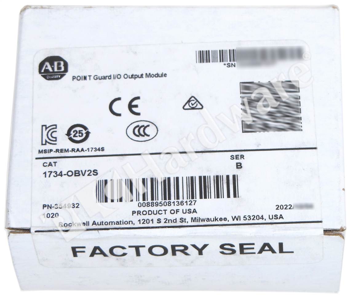 PLC Hardware - Allen Bradley 1734-OBV2S Series B, Surplus Sealed Pre-owned