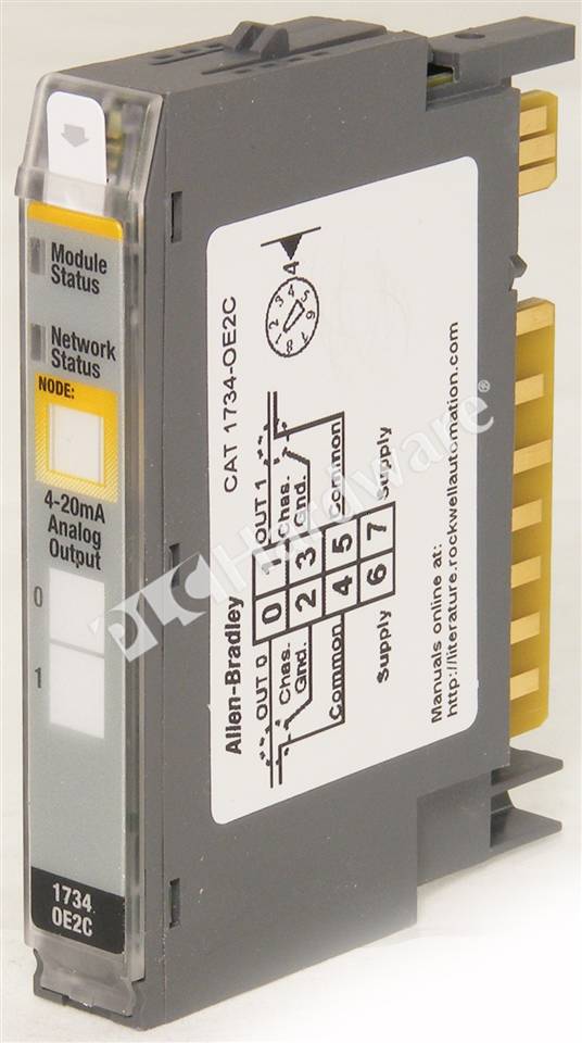 PLC Hardware - Allen Bradley 1734-OE2C Series C, Used in a ... rockwell automation wiring diagram 