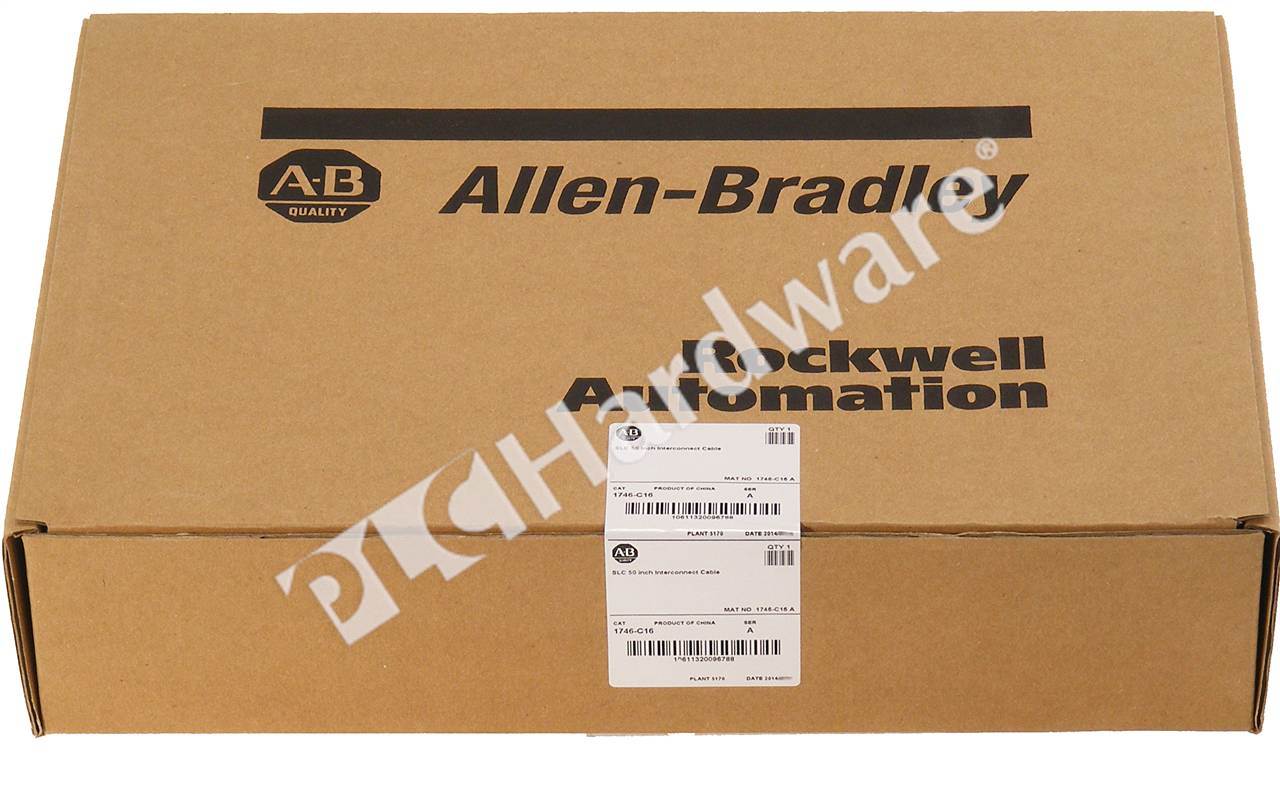 PLC Hardware: Allen-Bradley 1746-C16 Chassis Interconnect Cable, 4ft (1