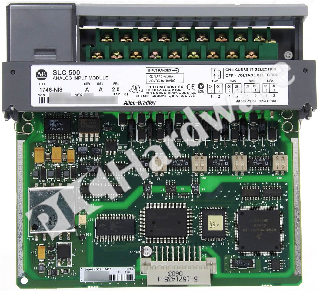 PLC Hardware: Allen-Bradley 1746-NI8 SLC 500 Analog Input Module, 8 ...