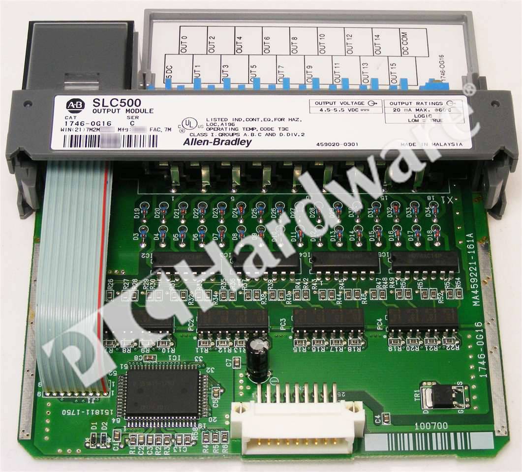 PLC Hardware: Allen-Bradley 1746-OG16 SLC 500 16-Ch DC Digital TTL Output