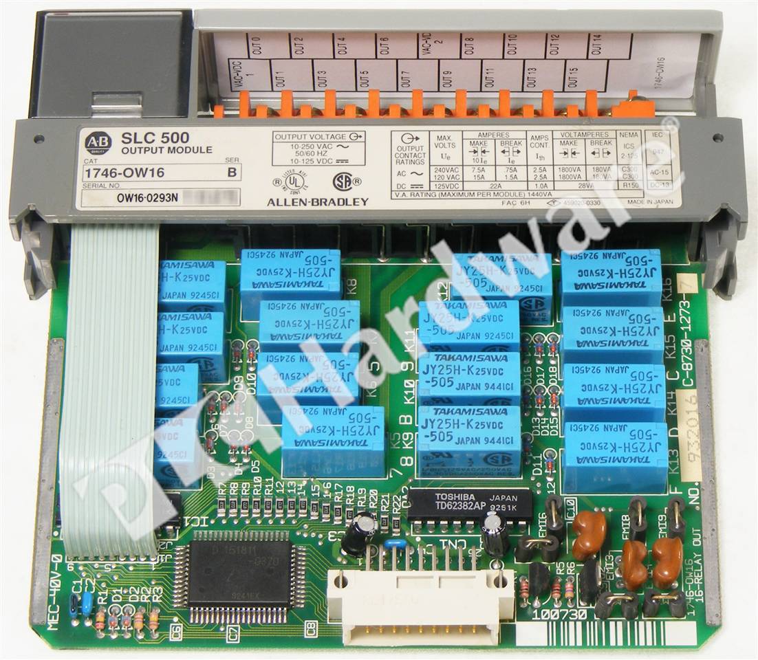 PLC Hardware: Allen-Bradley 1746-OW16 SLC 500 16-Channel Relay Output Module