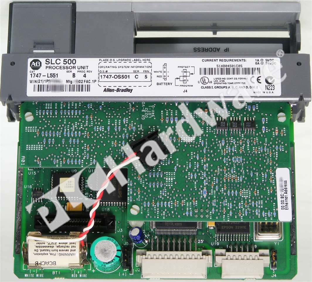 New Allen Bradley 1747-L551 /B SLC 500 5/05 Controller 16K Ethernet ...