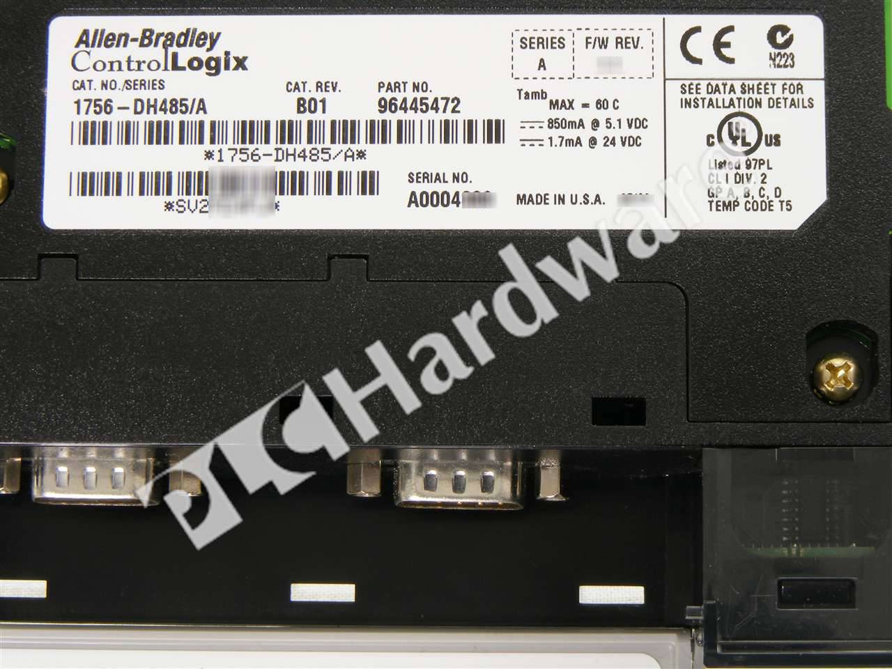 PLC Hardware: Allen-Bradley 1756-DH485 ControlLogix DH485 Communication ...