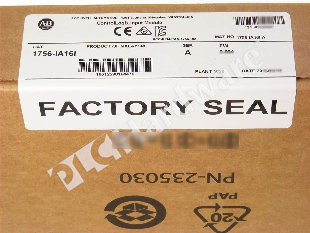 PLC Hardware - Allen Bradley 1756-IA16I