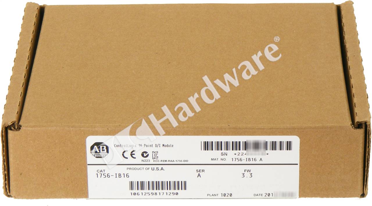 PLC Hardware: Allen-Bradley 1756-IB16 ControlLogix 16 Input Module 10 ...