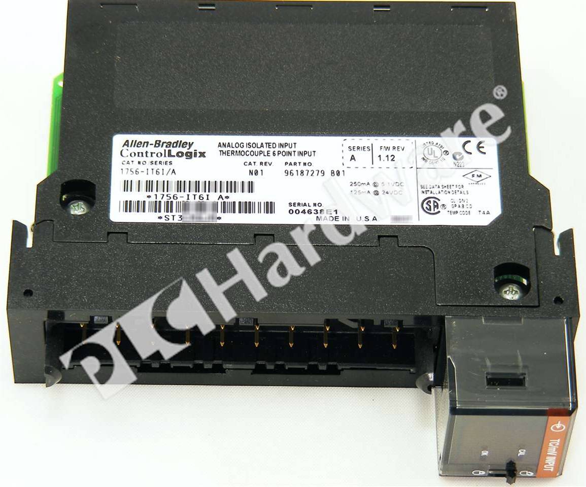 PLC Hardware: Allen-Bradley 1756-IT6I ControlLogix Thermocouple Input Module