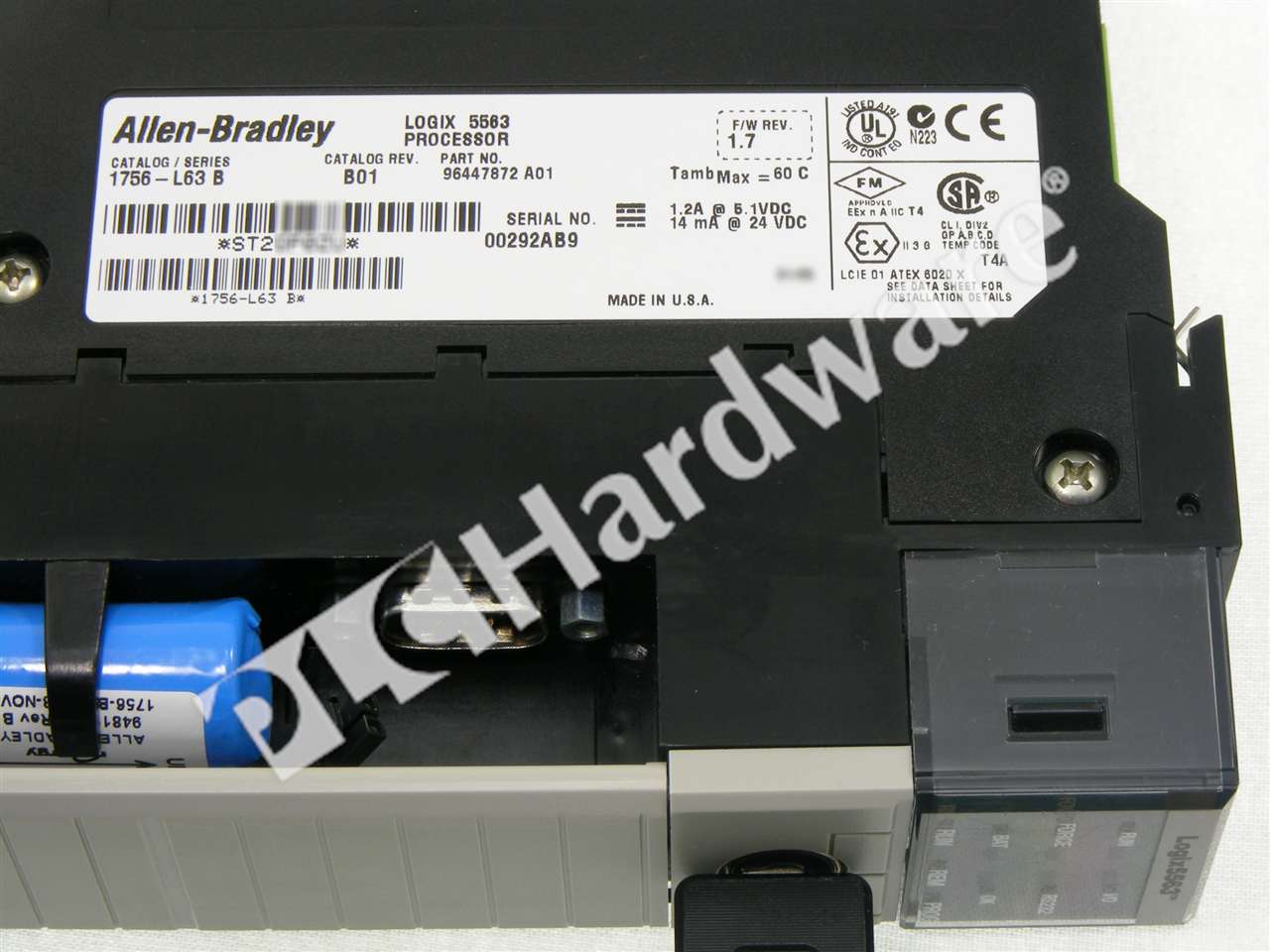 PLC Hardware - Allen Bradley 1756-L63 Series B, Used PLCH Packaging