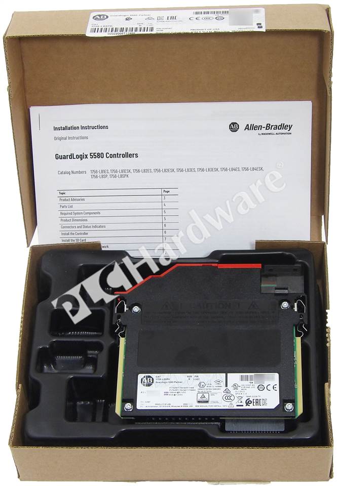 PLC Hardware: Allen-Bradley 1756-L8SPK GuardLogix Safety Partner Controller