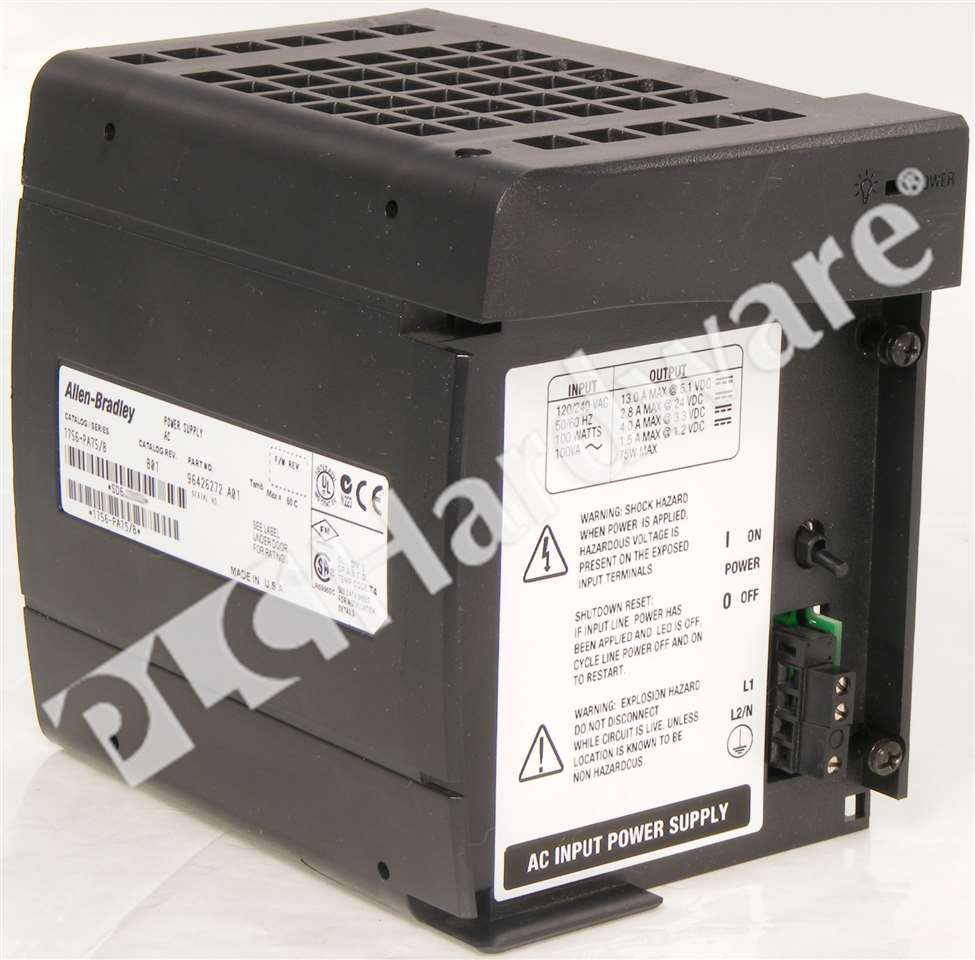 Allen Bradley 1756-PA75 /B ControlLogix AC Power Supply 85-265VAC NO ...