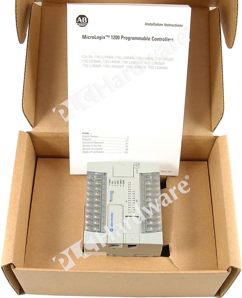 PLC Hardware: Allen-Bradley 1762-L24BXB MicroLogix 1200 14 Input