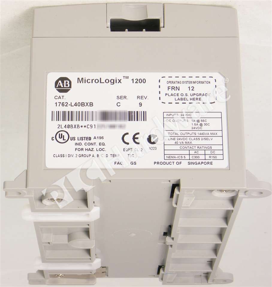 PLC Hardware: Allen Bradley 1762-L40BXB MicroLogix 1200 Controller