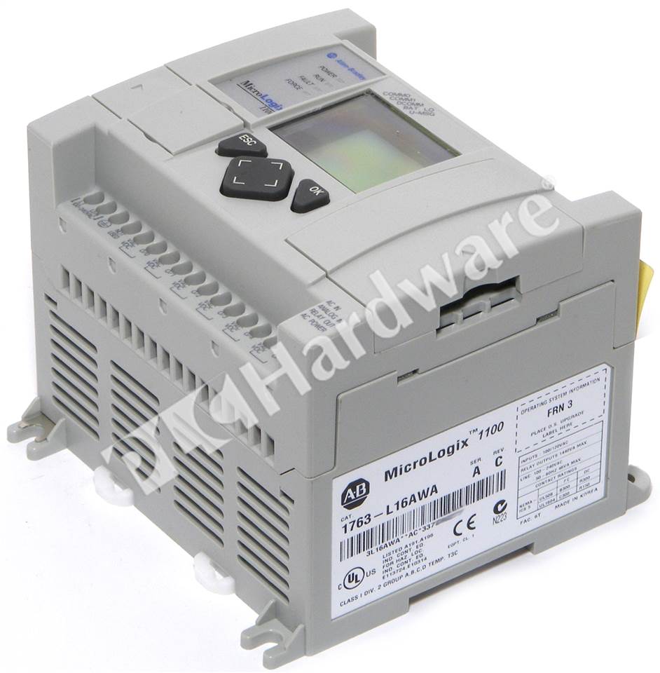 PLC Hardware AllenBradley 1763L16AWA MicroLogix 1100 Controller, 120