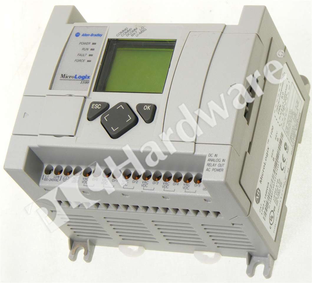 PLC Hardware: Allen-Bradley 1763-L16BWA MicroLogix 1100 Controller