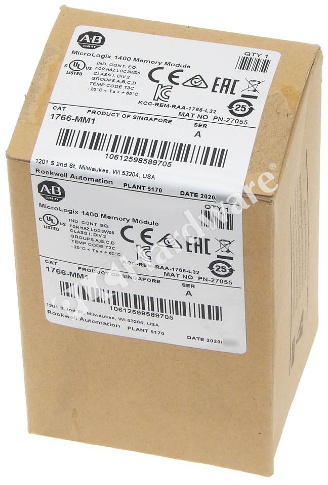 PLC Hardware - Allen Bradley 1766-MM1 Series A, Surplus Sealed Pre-owned