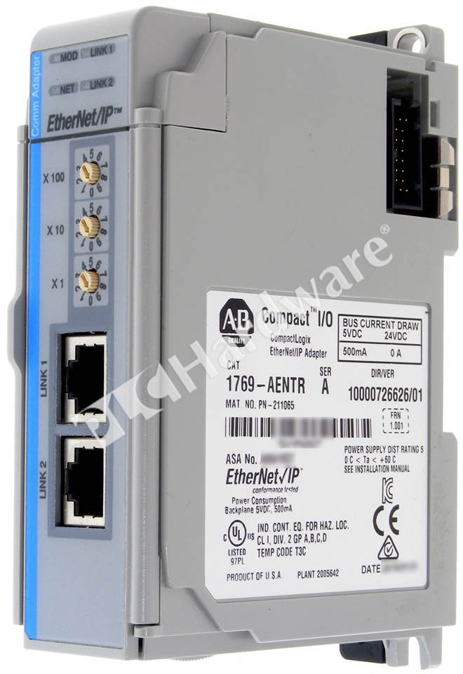 Plc Hardware Allen Bradley Aentr Series A Used In A Plch Packaging