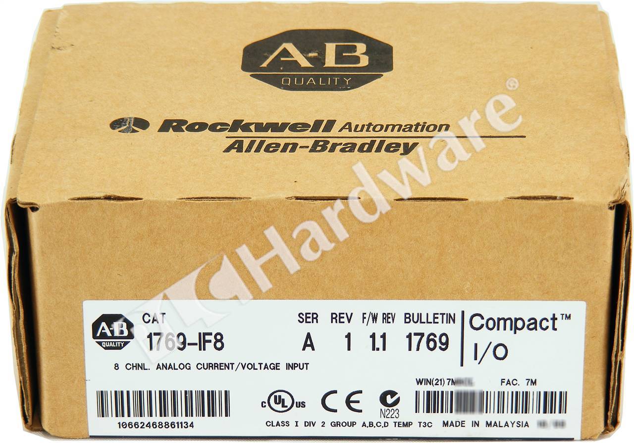 PLC Hardware - Allen Bradley 1769-IF8 Series A, New Surplus Sealed