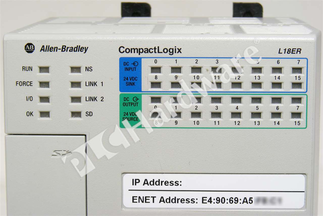 Allen-Bradley 1769-L18ER-BB1B /B CompactLogix 5370 Ethernet Controller ...