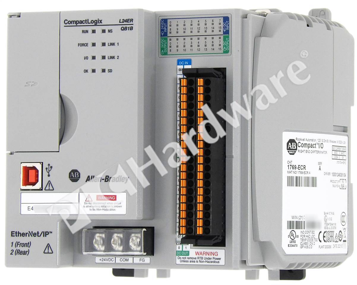 PLC Hardware - Allen Bradley 1769-L24ER-QB1B Series A, Surplus PLCH Pre ...