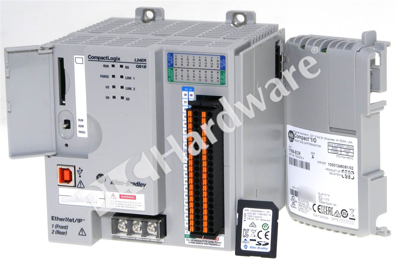 PLC Hardware: Allen-Bradley 1769-L24ER-QB1B CompactLogix 5370 L2 0.75MB ...