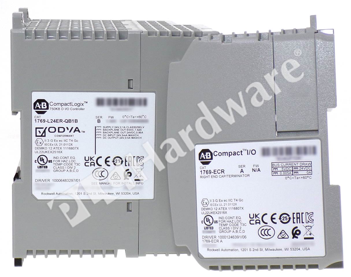 PLC Hardware - Allen Bradley 1769-L24ER-QB1B Series B, Surplus Sealed ...