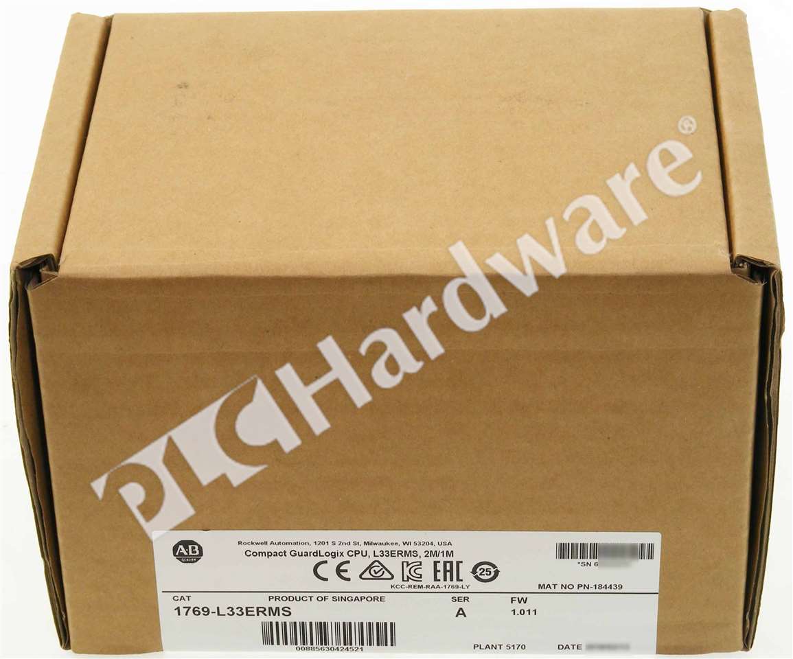 New Sealed Allen Bradley 1769-L33ERMS /A 2018 GuardLogix 5370 ENet ...